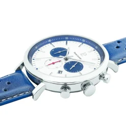 Pierre Lannier Montre Cuir<Montre Homme Baron - 219G106 Bracelet Cuir Bleu