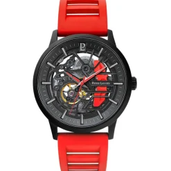 Pierre Lannier Montre Automatique<Montre Homme - 341A459 Paddock Bracelet Caoutchouc Rouge