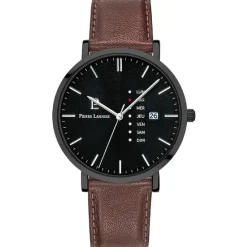 Pierre Lannier Montre Fabriquée En France|Montre Cuir<Montre Homme Data - 243H434 Bracelet Cuir Marron