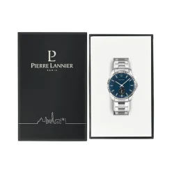 Pierre Lannier Montre Fabriquée En France<Montre Homme Metropolitain - 246G161 Bracelet Acier Argent