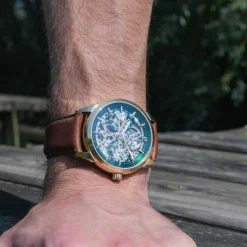 Pierre Lannier Montre Automatique|Montre Cuir<Montre Homme - 347A074 Monarck Bracelet Cuir Brun