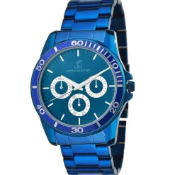 So Charm Montres Montre Acier<Montre homme quartz acier bleu par Pascal Szerman