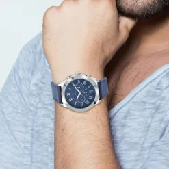 So Charm Montres Montre Cuir<Montre homme quartz MH306 bleu par Pascal Szerman