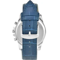 So Charm Montres Montre Cuir<Montre homme quartz MH311-BLEU par Pascal Szerman acier et cuir bleu