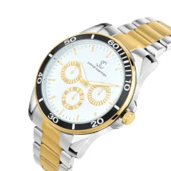 So Charm Montres Montre Acier<Montre homme quartz par Pascal Szerman bicolore fond bland
