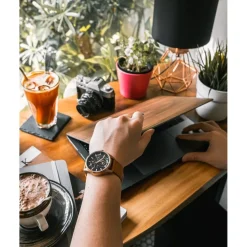 AriesGold Montre Automatique|Montre Cuir<Montre Homme ROADSTER G 9021 RG-BK - ARIES GOLD