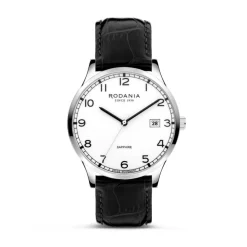 Rodania Montres Montre Cuir<Montre Homme Nyon Classic - R22055 Bracelet Cuir Noir