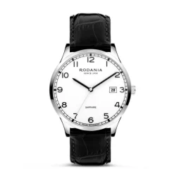 Rodania Montres Montre Cuir<Montre Homme Nyon Classic - R22055 Bracelet Cuir Noir