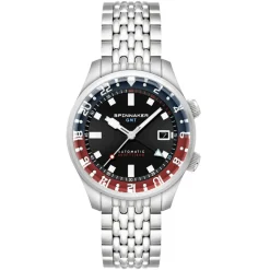 Spinnaker Montre Automatique|Montre Acier<Montre Homme Bradner Gmt Automatic - SP-5121-55 Bracelet Acier Argent