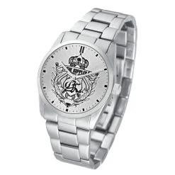 The Kooples Montres Montre Acier<Montre Homme TK blason - TKW835 Bracelet Acier Argenté