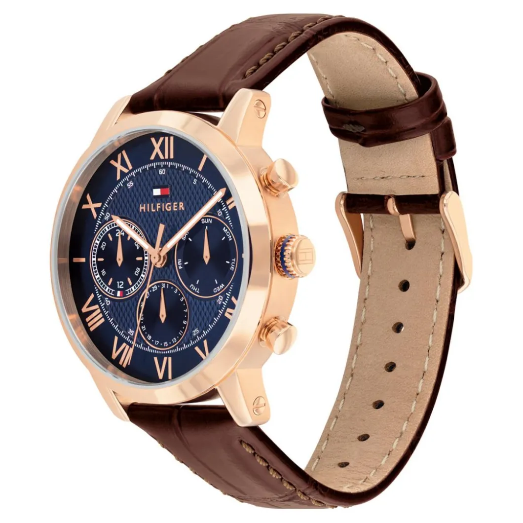 Tommy Hilfiger Montres Montre Cuir<Montre Homme Tommy Hilfiger TH-Oxford - 1710727 Bracelet Cuir Marron