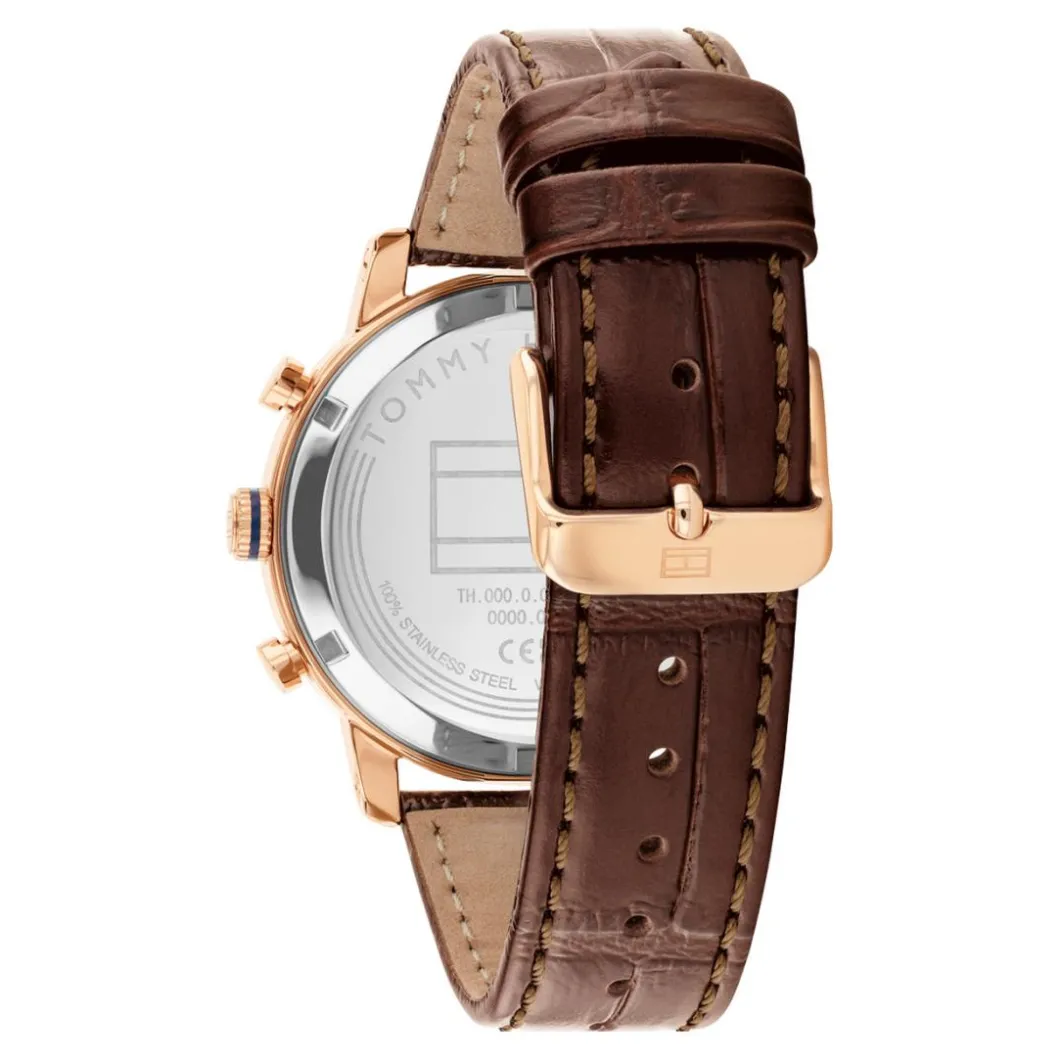 Tommy Hilfiger Montres Montre Cuir<Montre Homme Tommy Hilfiger TH-Oxford - 1710727 Bracelet Cuir Marron