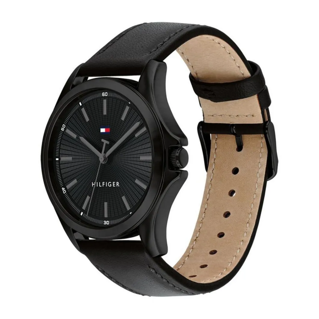 Tommy Hilfiger Montres Montre Cuir<Montre Homme Tommy Hilfiger Bruce - 1792190 Bracelet Cuir Noir