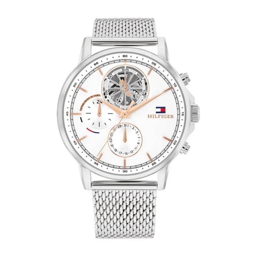 Tommy Hilfiger Montres Montre Acier<Montre Homme Tommy Hilfiger Stewart - 1710682 Bracelet Acier Argent