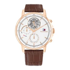 Tommy Hilfiger Montres Montre Cuir<Montre Homme Tommy Hilfiger Stewart - 1710606 Bracelet Cuir Marron