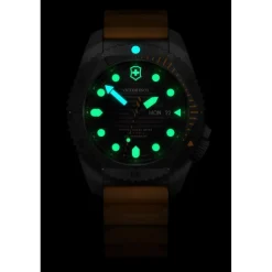 Victorinox Montre Automatique<Montre Homme Dive Pro Automatic - 241996 Bracelet Caoutchouc Orange