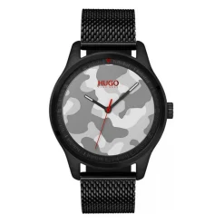 Hugo Montre Acier<Montre 1530052 - Montre Maille Milanaise Noir Homme