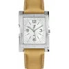 Jaz Montre Cuir<Montre Esthetic JZ104/4 - Montre Rectangulaire Crème Cuir Homme