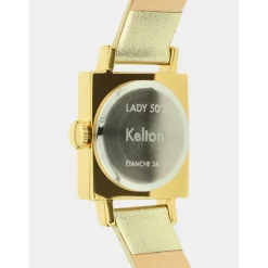 Kelton Montre Cuir|Montre Cuir<Montre Lady 50's Total Or