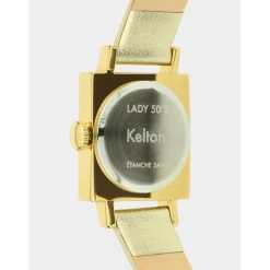 Kelton Montre Cuir|Montre Cuir<Montre Lady 50's Total Or