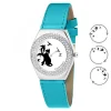 So Charm Montres Montre Cuir<Montre MF316-OISEAU-CHAT-BLEU - So Charm