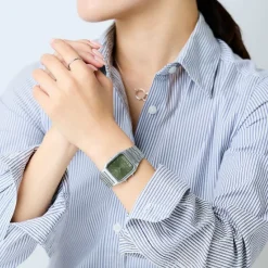 Casio Montre Acier|Montre Acier<Montre Mixte - AQ-230A-3AMQYES Bracelet Acier