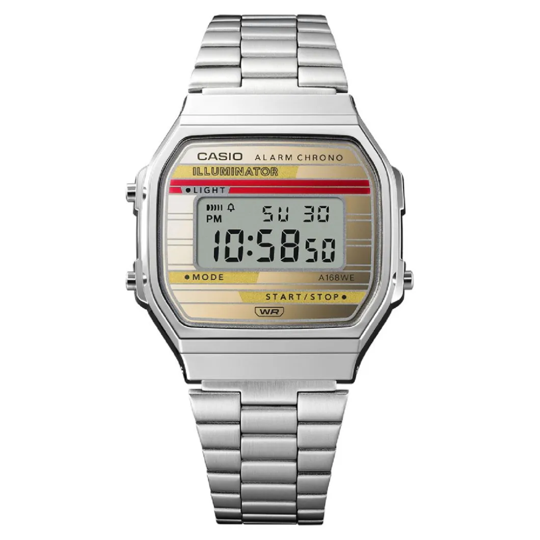 Casio Montre Acier|Montre Acier<Montre Mixte Vintage Iconic - A168WEHA-9AEF Bracelet Acier