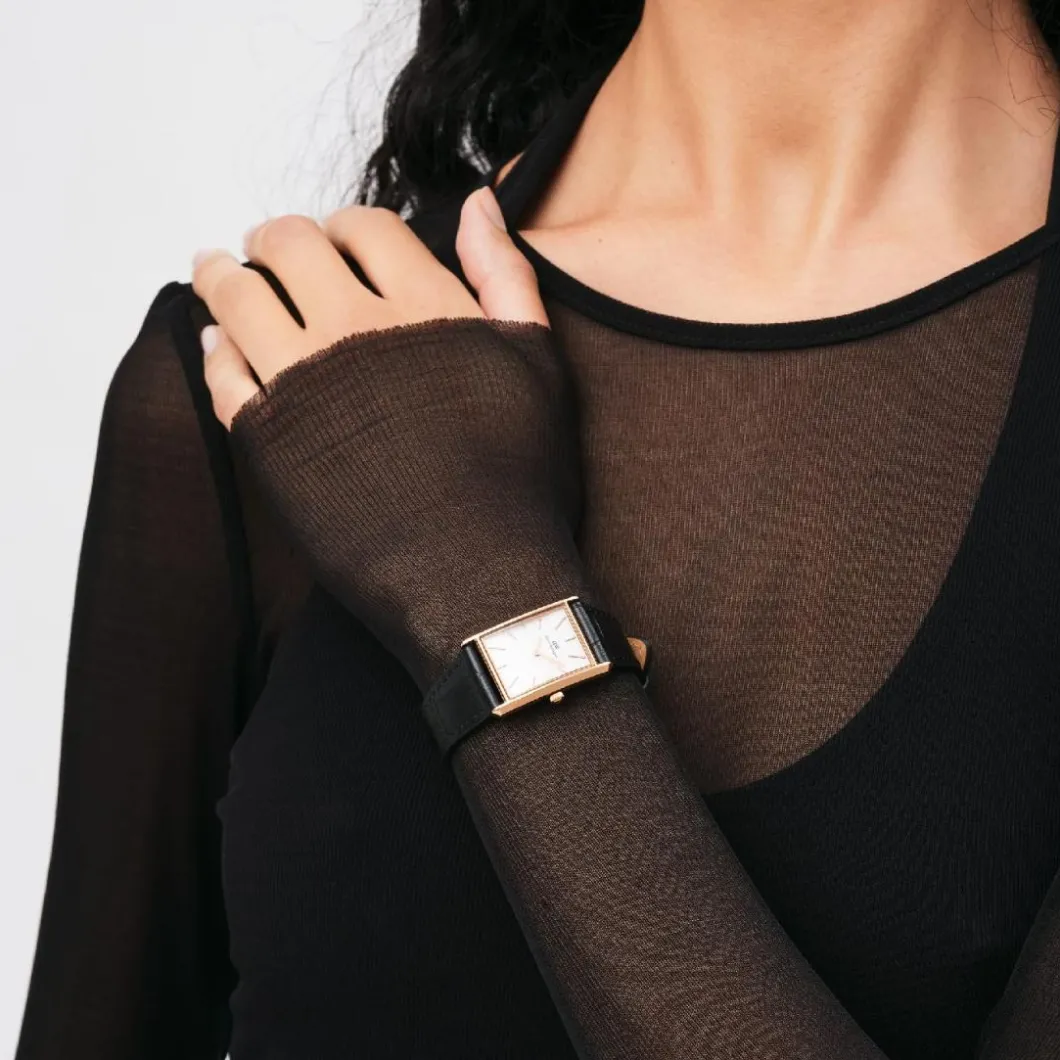 Daniel Wellington Montres Montre Cuir|Montre Cuir<Montre Mixte Daniel Wellington Reading - DW00100698 Bracelet Cuir Noir