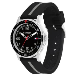 Tommy Hilfiger Montres Montre Garçon|Montre Fille<Montre mixte enfant Tommy Hilfiger Opportunity - 1720034 Bracelet Silicone Noir