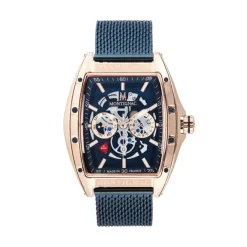 Montignac Montre Acier|Montre Fabriquée En France<Montre MOW701 Bleu Homme