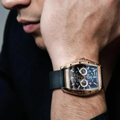 Montignac Montre Acier|Montre Fabriquée En France<Montre MOW701 Bleu Homme