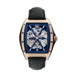 Montignac Montre Automatique|Montre Fabriquée En France<Montre MOW412 Homme - Bracelet Cuir Bleu