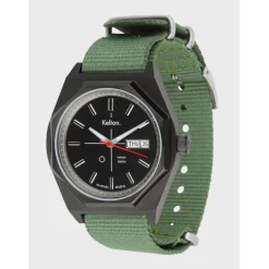Kelton Montre Automatique<Montre OCTOGONE titane nato kaki