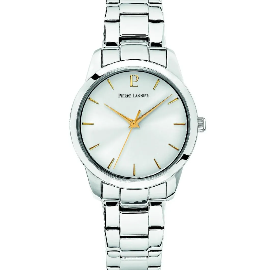 Pierre Lannier Montre Acier<Montre Blanc Acier Femme