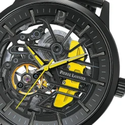 Pierre Lannier Montre Automatique|Montre Acier<Montre Paddock Noir et Jaune Homme