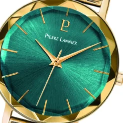Pierre Lannier Montre Acier<Montre Vert Doré Femme