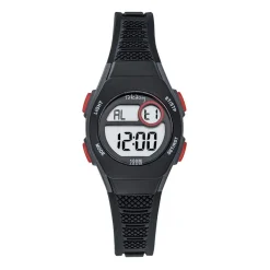 Tekday Montre Garçon<Montre pour enfant 654817 avec bracelet en silicone noir