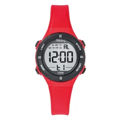 Tekday Montre Garçon<Montre pour enfant 654818 avec bracelet en silicone rouge