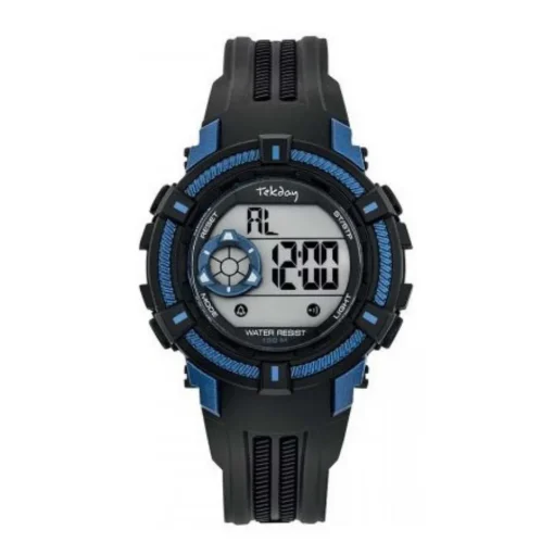 Tekday Montre Garçon<Montre Pour Enfant 654017 - Bracelet Silicone Bleu