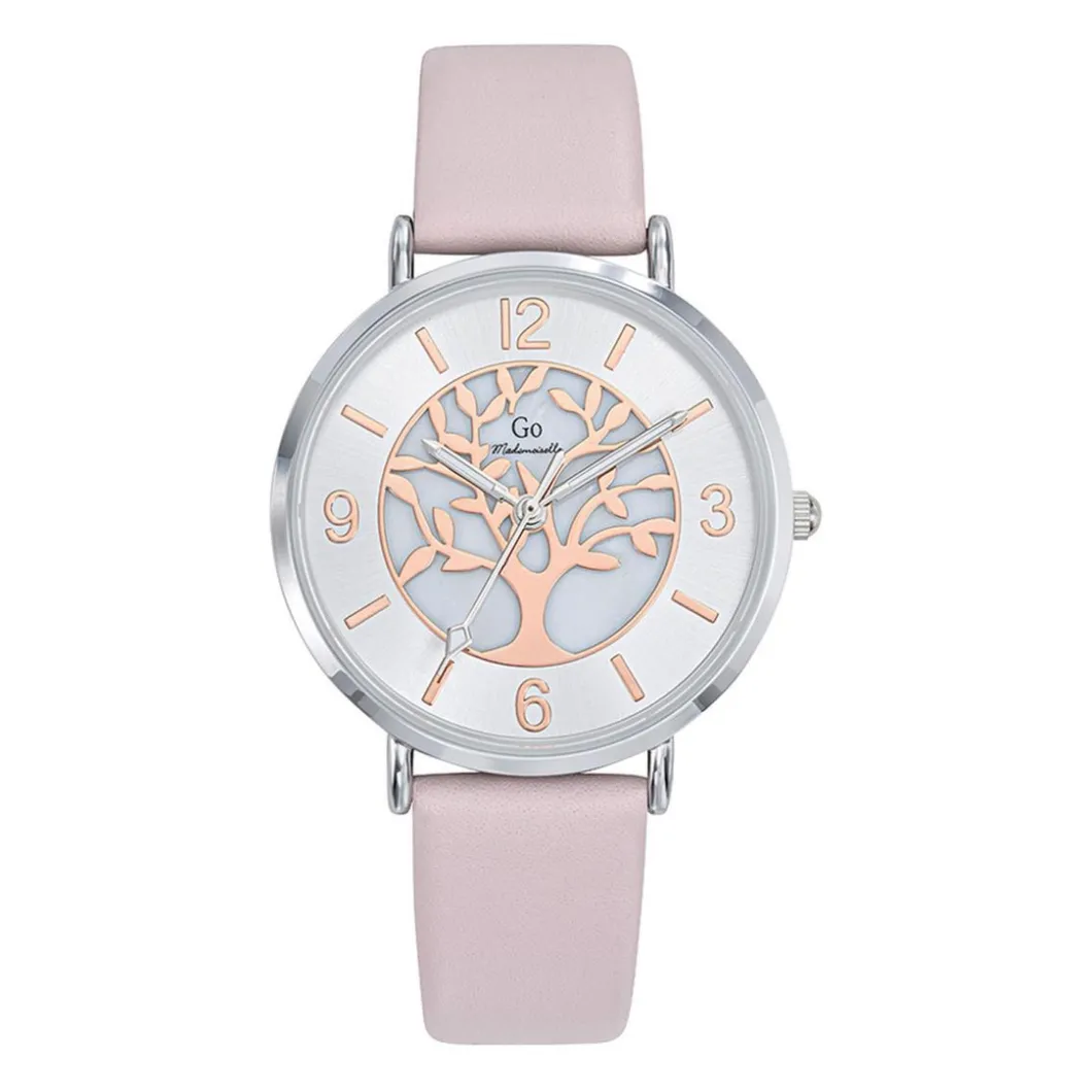 Go Mademoiselle Montre Cuir<Montre pour femme 699502 avec bracelet en cuir rose