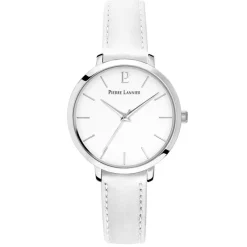 Pierre Lannier Montre Cuir<Montre pour femme 034N600 avec bracelet en cuir blanc