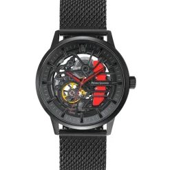 Pierre Lannier Montre Fabriquée En France|Montre Acier<Montre pour homme 338A439 avec bracelet en acier noir