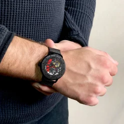 Pierre Lannier Montre Fabriquée En France|Montre Acier<Montre pour homme 338A439 avec bracelet en acier noir