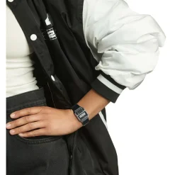 Casio Montre Cuir<Montre pour homme avec bracelet en cuir noir