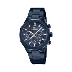 Lotus Montre Acier<Montre pour Homme EXCELLENT L18848-1 avec bracelet en acier bleu