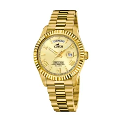 Lotus Montre Acier<Montre pour Homme FREEDOM COLLECTION L18857-1 avec bracelet en acier doré