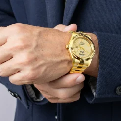 Lotus Montre Acier<Montre pour Homme FREEDOM COLLECTION L18857-1 avec bracelet en acier doré