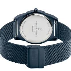 Pierre Lannier Montre Acier<Montre pour homme 214K468 avec bracelet en acier bleu