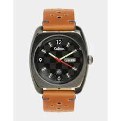 Kelton Montre Cuir|Montre Cuir<Montre RC 22 Damier - Brown