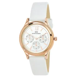 So Charm Montres Montre Cuir<Montre So Charm Blanc Femme MF620-DORE Doré rose